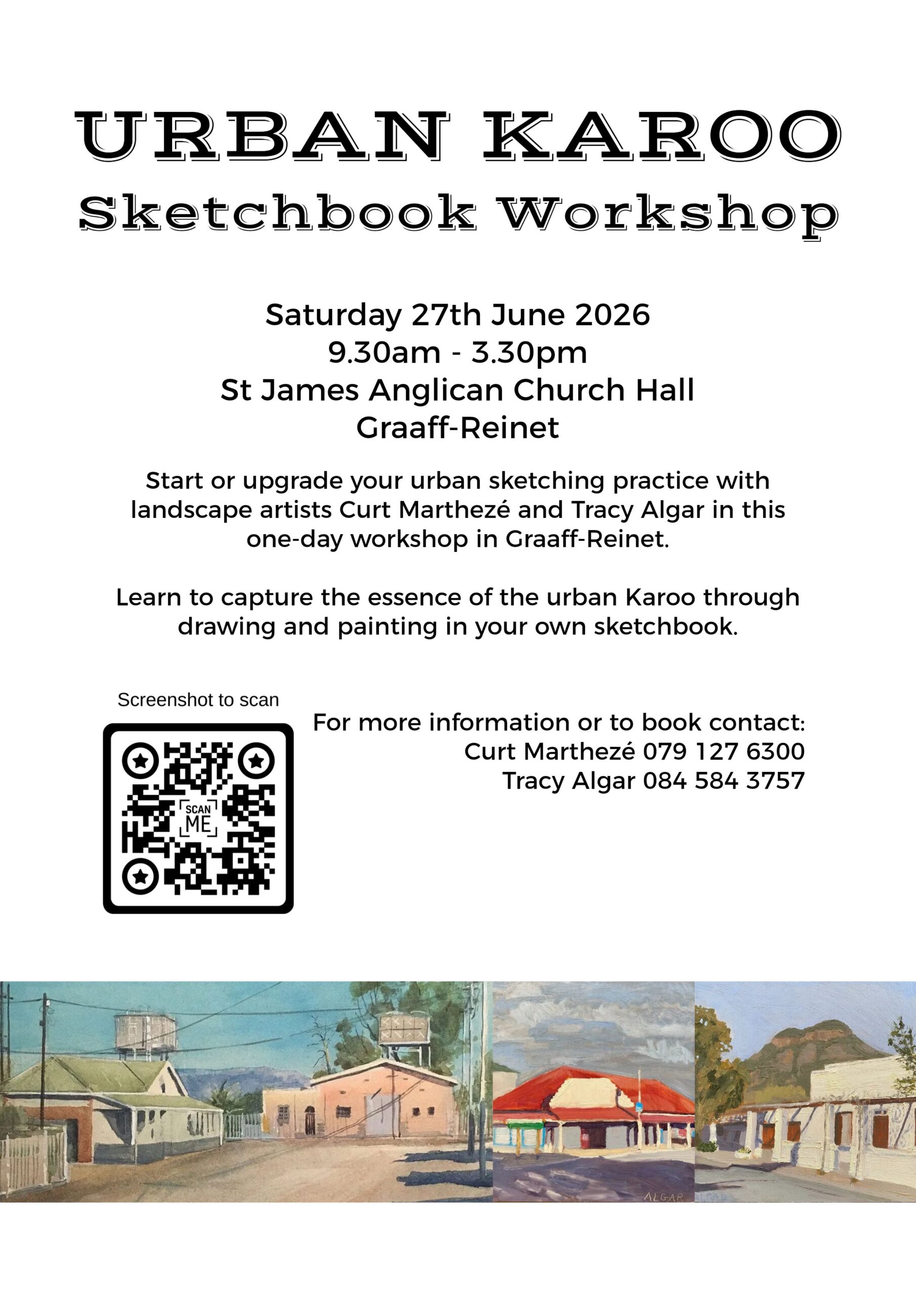 Urban Karoo Sketchbook Workshop 27th June 2026 Graaff-Reinet